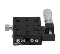 Naroote Étages Linéaires Micrométriques X avec Réglage Fin pour un Positionnement de Précision dans les Applications Optiques et de Test, Alliage D'aluminium 40 X 40 Mm