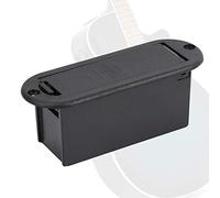 Naroote Étui de Support de Batterie pour Micro de Guitare électrique et Basse, Organisateur pour Musiciens en Cuir PU (Baïonnette ovale)