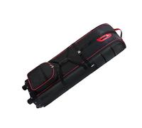 Naroote Étui de Voyage Durable pour Club avec Roues et Verrou, Transport Facile pour Les Golfeurs, 53,1 X 12,6 X 15,7 Pouces (Noir Rouge)