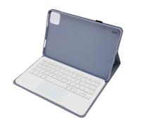 Naroote Étui pour Clavier Bluetooth sans Fil Amovible et Magnétique, pour Pad 6 Pro, pour Usage au Bureau, Housse de Support en PU 11 Pouces 2023 (Purple)
