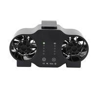 Naroote Éventail de Cou Suspendu, 4 Vitesses de Ventilateurs de Taille Portables Ventilateur USB pour le Bar Rechargeable Extérieur (5000mah)