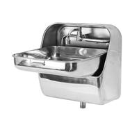 Naroote Évier Mural en Acier Inoxydable 304, Lavabo Suspendu caché avec Robinet Pivotant, Conception Pliable à 90 Degrés, Kit de Vidange et Plateau à Savon pour Camping-car, Bateau,