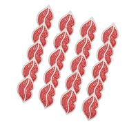 Naroote Fer sur Patchs, Fer sur Patchs pour Vêtements 20pcs Rouge à Lèvres Resine Résine Crystal Iron à Lèvres Red sur Lip Broderie Couture sur
