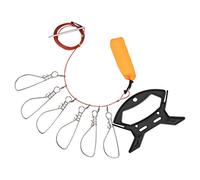 Naroote Fermoir de Pêche à Lancer, Flottant, 3,5 M de Longueur, pour Usage | Matériau en acier inoxydable, Pratique pour la navigation de plaisance, Comprend des écluses à poissons