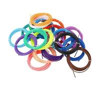 Naroote Filament de Stylo d' 3D, 20 Couleurs PCL, Recharge de Filament d' 3D de 1,75 Mm, Flexible sans Bulle pour le Bricolage et le Dessin 'enfants