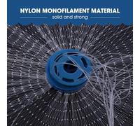 Naroote Filet de Pêche en Nylon de Style Américain, Maille Solide à Lancer à la Main pour Les Amateurs de Pêche, Opération Facile, pour Les Aventures en Plein Air (2,4 m)