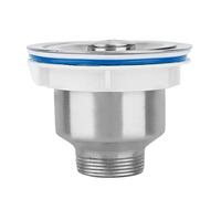 Naroote Filtre de Fil de Crépine de Vidange D'évier en Acier Inoxydable pour Cuisine, Longue Durée de Vie, Filtre à Résidus Alimentaires, Bonne étanchéité, pour la Prévention du Blocage, Couvercle de