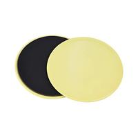 Naroote Fitness Core Curseur Disque de Glisse Entraînement Sportif pour Gym Yoga Danse Physique Thérapie 2 Pièces Gris (Yellow)