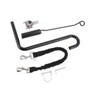Naroote Fixation de Laisse de Vélo pour Chien avec Corde élastique Absorbant Les Chocs, en Nylon Réfléchissant, Laisse de Mains de Chien D'équitation, Longueur Réglable pour Le Cyclisme