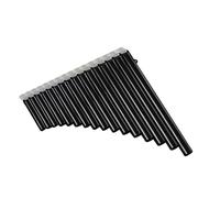 Naroote Flûte de Pan à 16 Tuyaux, Flûte de Pan en ABS Noir avec Sac de Rangement et Sangle pour la Musicothérapie et la Relaxation pour les Niveaux et les âges (BLACK)
