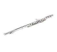 Naroote Flûte, Instrument de Musique Professionnel argenté, Flûte à Coussin en Boîtier de Mouton avec Divisée, Contrôle Facile, Idéale pour les Débutants et les Adultes, Touches Lisses,