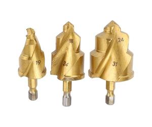 Naroote Forets D'alésage de Tuyaux D'eau, Ensemble Robuste pour un Perçage de Finition Propre avec Porte Lisse pour Outil de Réparation de Tuyaux MPP en PVC PPR
