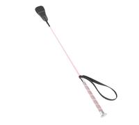 Naroote Fouet D'équitation pour Dressage de Chevaux, Contrôle Antidérapant pour Cavaliers équestres, Fibre PC 68cm (Pink)