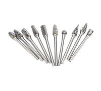 Naroote Fraise à Lime en Carbure, Tête de Meulage à Double Rainure, Outil de Gravure, Idéal pour la Gravure de Moules Métalliques pour le Travail du Bois