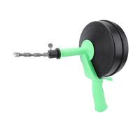 Naroote Furet de Vidange Manuel, Déboucheur avec Ressort en Acier au Manganèse, Modes Manuel et Électrique, Outil de Nettoyage de Canalisation, pour Cuisine, Salle de Bain (10m Ressort)