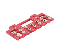 Naroote Gabarit D'installation de Poignée D'armoire Guide de Perçage en Alliage D'aluminium Durable pour le Perçage de Trous de Charnière pour le Travail du Bois 5 Mm/6,35 Mm/6,2 pour L'installation