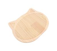 Naroote Grattoir en Bois pour Chat, Usage Intérieur | Design en bois massif, Nettoyage facile, 35 x 29 cm, Prévention des rayures, Décoration élégante