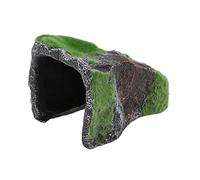 Naroote Grotte de Cachette pour Reptiles, Plate-Forme de Repos pour Tortues, Décor D'aquarium, Grotte de Tortue en Résine pour Gecko, Araignées, Grenouilles, Taille du Trou de Cachette de 9 Cm