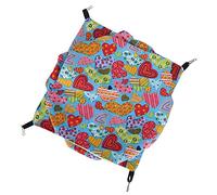 Naroote Hamster Hamac, Cage de Sac de Couchage pour Hamster Glider de Sucre Petit Animal de Compagnie Lit, Hamac à 3 Couches avec 1 X pour Petit à Plusieurs Couches pour Animaux de (Green)