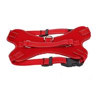 Naroote Harnais Réfléchissant pour Chien, avec Boucle Réglable, Anti-Rupture, pour Les Voyages de Nuit, Sangle de Poitrine de Massage pour Animaux de Compagnie (M)