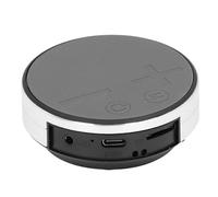 Naroote Haut-Parleur à Conduction Osseuse, Mini Lecteur de Musique Portable Stéréo, Haut-Parleur à Base à Ventouse Solide, Idéal pour la Maison, l'extérieur et Les Voyages (Silver)