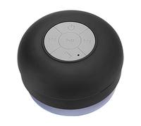 Naroote Haut-Parleur sans Fil étanche avec Ventouse pour Douche, Lecteur de Musique Portable, Haut-Parleur étanche IPX4 pour Salle de Bain, Mini en Silicone Noir 4,6 X 8,4 Cm, pour Activités de