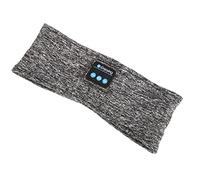 Naroote Haut-parleur Stéréo BT, Bandeau Anti-transpiration, Bandeau Détachable pour le Sport et les Voyages, en Nylon-bleu (Gris chiné)