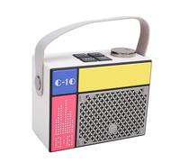 Naroote Haut-Parleur, Type C, Charge Rapide, ABS 5W, Petit Haut-Parleur de Style Pixels Mignons pour l'extérieur (White)