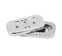 Naroote Hibou Fidget Slider, Jouet de Curseur Fidget Soulageant l'anxiété Léger pour Ajouter (Argent)