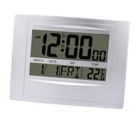 Naroote Horloge Calendrier Numérique ABS Grand écran Réveil avec Compteur de Température Intérieure 12 Heures 24 Heures Date Semaine Support de Répétition ou Support Mural pour Chambre à