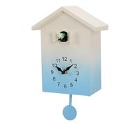 Naroote Horloge Coucou avec Voix d'Oiseau Coucou et Pendule (Blue) | Affichage Clair, Volume Réglable, Extinction Nocturne Automatique, Fonctionne sur Pile, pour Bureau et Salon