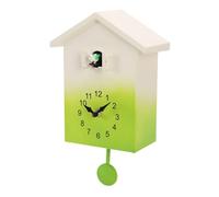 Naroote Horloge Coucou avec Voix d'Oiseau Coucou et Pendule (Green) | Affichage Clair, Volume Réglable, Extinction Nocturne Automatique, Fonctionne sur Pile, pour Bureau et Salon