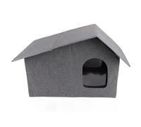 Naroote House de Chat en Plein Air, Hors Réfugiée de la Maison des Chats Portables pour Toutes Les Stations (Grey)