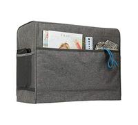 Naroote Housse Anti-poussière pour Machine à Coudre, Sac de Rangement Pratique pour équipement en Tissu avec Poches pour Machines à Coudre, Oxford Résistant à l'eau 43 * 34 * 20CM (Grey)