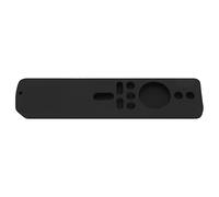 Naroote Housse en Silicone pour TV Stick 4K, étui Léger et Lavable pour Télécommande avec Lanière pour Animaux de Compagnie (Ensemble Noir)