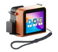 Naroote Imprimante à Jet d'encre, Machine d' à Jet d'encre Portable 100-240 V, écran Tactile LED Facile à Utiliser, Tasse à 4 Cœurs pour Vêtements (Prise UE)