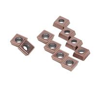 Naroote Inserts de Tournage en Carbure, Rangement Facile, Bon Insert de Tournage en Bois Résistant à l'usure, Efficace avec Revêtement pour le Bricolage (SPMG090408-DG)