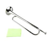 Naroote Instrument de Musique de Trompette Standard Rétro en Laiton de Clairon Plat Précis pour Orchestre de Cavalerie de Groupe Scolaire, Facile à Jouer pour les Débutants, Clairon en Laiton