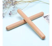Naroote Instrument de Percussion Musicale Wood Claves Offrant des Tons Vifs, pour les Rythmes Latins, 2 Pcs Wood Claves pour L'éducation Musicale de la Petite Enfance (Comme montré)