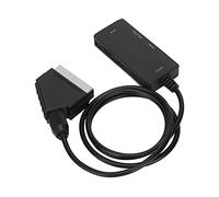 Naroote Interface Multimédia HD vers Convertisseur Péritel, Mini Adaptateur pour Projecteur de Moniteur HDTV, Full HD 720P 1080P, Appareil AV Polyvalent
