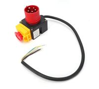 Naroote Interrupteur électromagnétique Industriel 5 Broches, 3 Phases, 8 A, étanche, Interrupteur D'arrêt D'urgence avec Mise Hors Tension et Protection contre les Sous-tensions pour