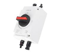 Naroote Interrupteur Isolateur Photovoltaïque étanche DC pour Camping-car Solaire 1200 V DC 32 A 4P, Taille Compacte et Matériau Ignifuge pour L'isolation du Moteur, Norme IEC60947 3, Température