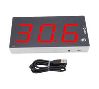 Naroote Jauge de Niveau Sonore, Sonomètre 30-130dB avec Alarme Sonore, Écran LCD Numérique HD Rétroéclairé et Conception pour Montage Mural, Testeur de Décibels pour Maison, Usine