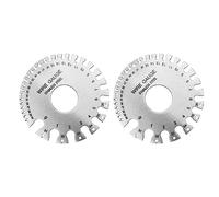 Naroote Jauges D'épaisseur en Acier Inoxydable, Outils de Mesure Durables pour le Soudage Précis des Tôles, 2 Pièces (Style 2)
