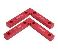 Naroote Jeu de 2 Pinces à Angle Droit, Fixation en Forme de L à 90 Degrés en Alliage D'aluminium Durable pour les Projets de Menuiserie, Taille 120x120mm