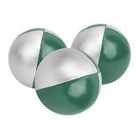 Naroote Jeu de Balles de Jonglage, Balle de Lancer Légère et Durable pour Enfants, Jouet éducatif (Vert/Argent)