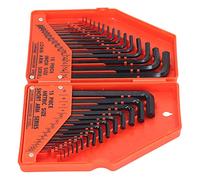 Naroote Jeu de Clés Hexagonales Durables à Bras Long et Court, pour les Travaux D'installation de L'industrie du Meuble, 30 Pièces en Acier 45#