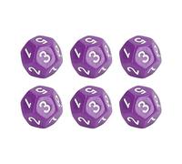 Naroote Jeu de Dés à 12 Faces avec des Chiffres Faciles à Lire pour Jeux de société et Mini-Jeux - 40 Dés Polyédriques en Plastique Durable (Purple)