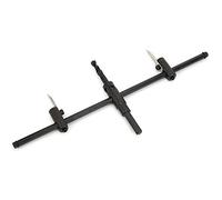 Naroote Jeu de Forets de Scie Cloche Circulaire Noir Réglable, Pointe en Carbure Durable et Tranchante pour le Travail du Bois, Perceuse électrique D'établi, 30 à 200 Mm, en Acier allié, Plaques de