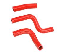 Naroote Jeu de Tuyaux de Refroidissement de Radiateur en Silicone, 3 Pièces, Connexion Stable, Anti-fuite, pour les Modèles KX80 KX85 KX100 (rouge)